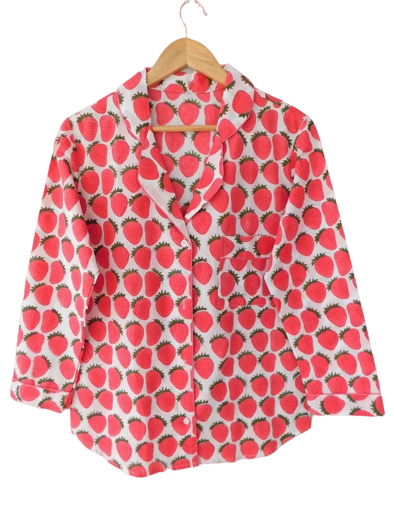 STRAWBERRY PRINT - PJ SET