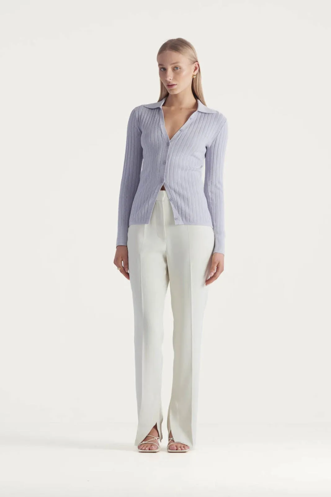 TIA KNIT TOP - BLUE MIX