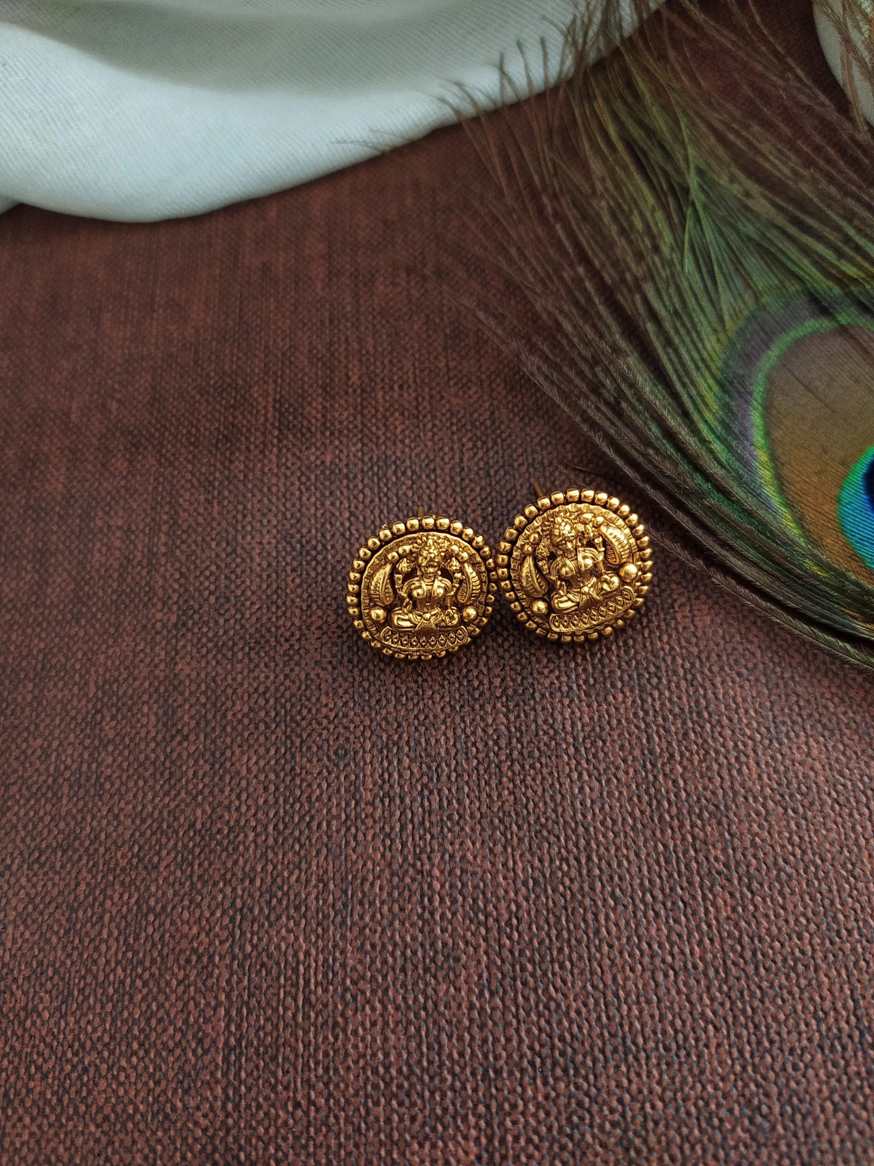 Unique Design Goddess Lakshmi Ji Antique Nagas Necklace Set