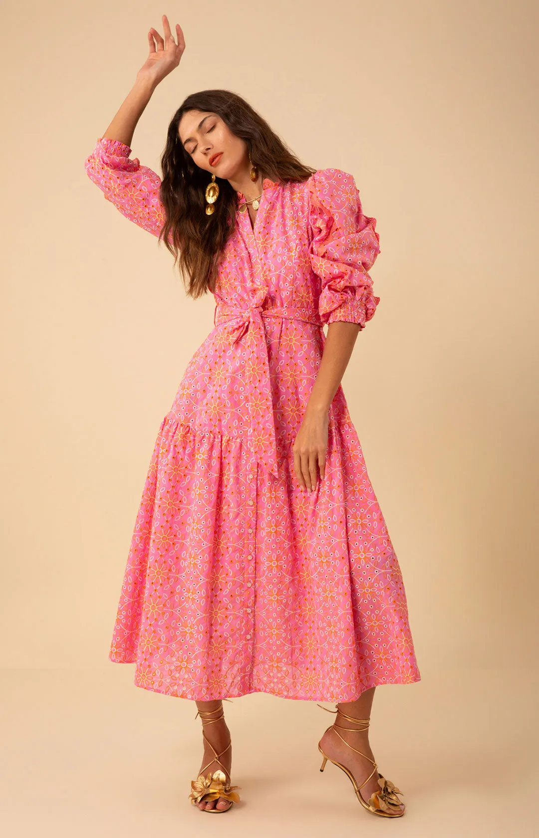 Valerie Eyelet Maxi Dress