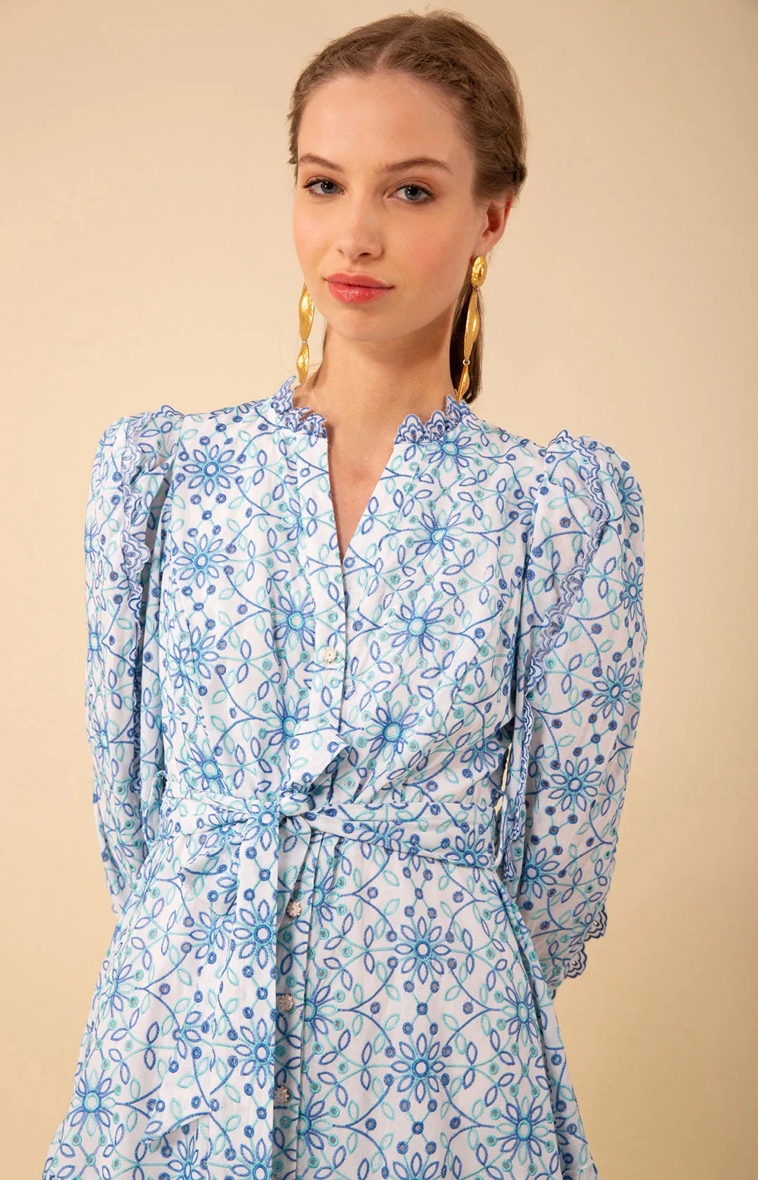 Valerie Eyelet Maxi Dress