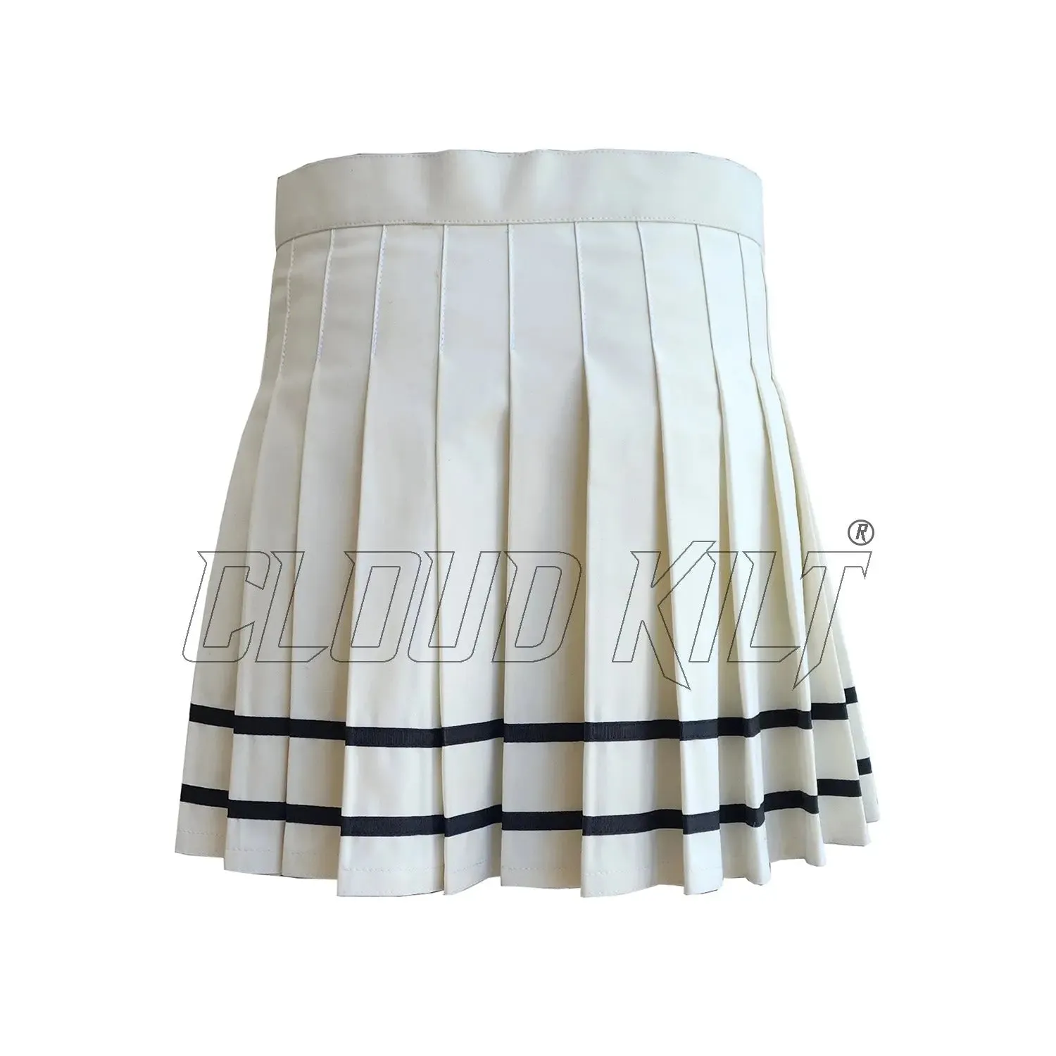 White and Black Women Fashion Kilt