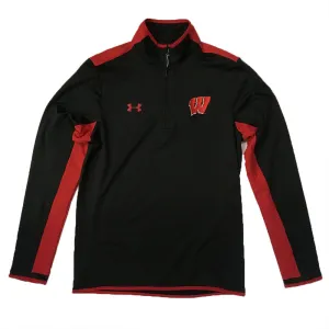 Wisconsin Badgers Under Armour Survival Black/Red 1/4-Zip
