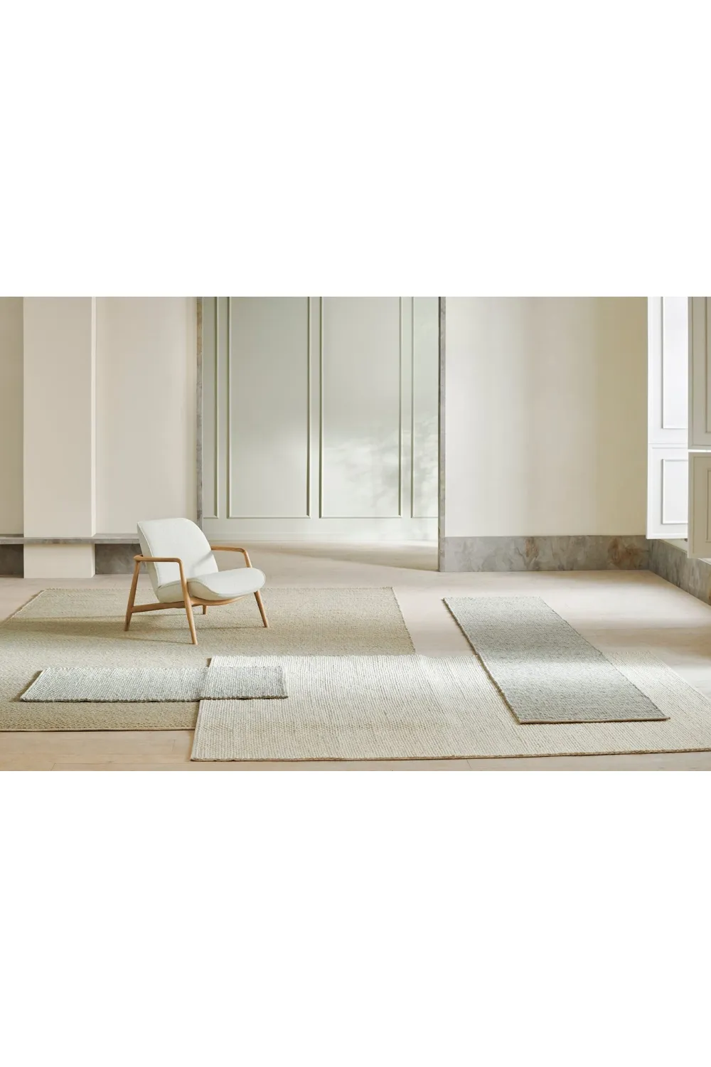 Wool Neutral-Colored Carpet 6'7" x 9'10" | Bolia Scandinavia